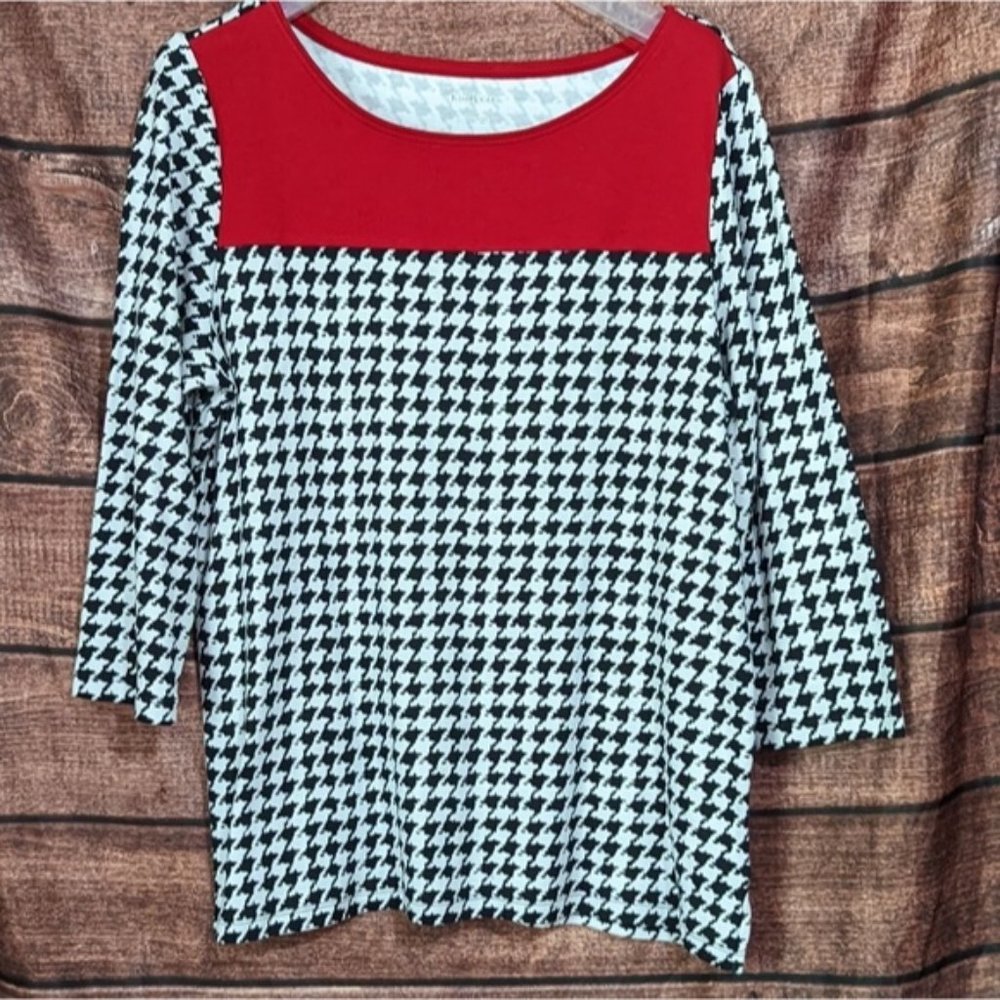 KIM ROGERS Large Top EUC ! 100% Cotton